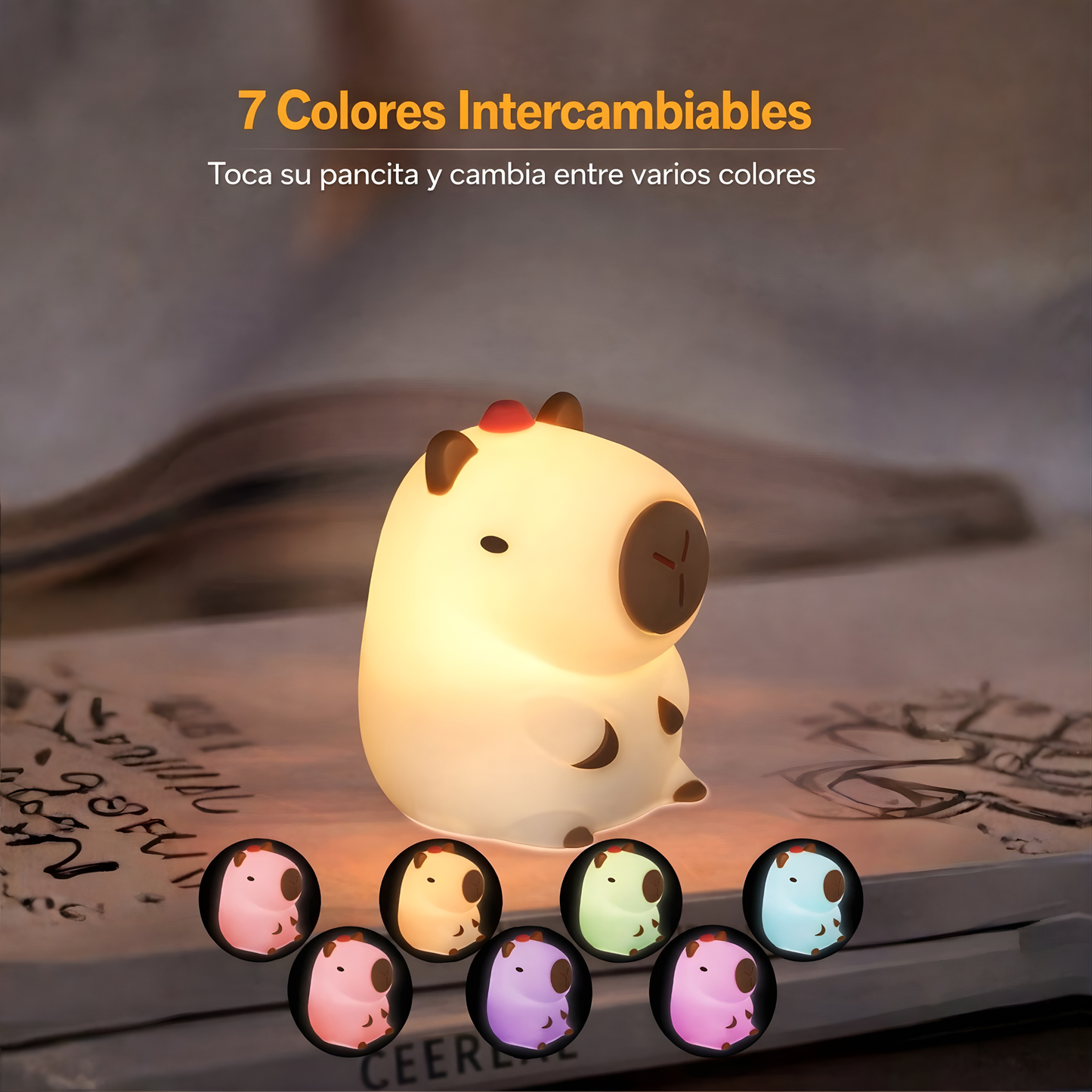 Lámpara Capibara LED Táctil