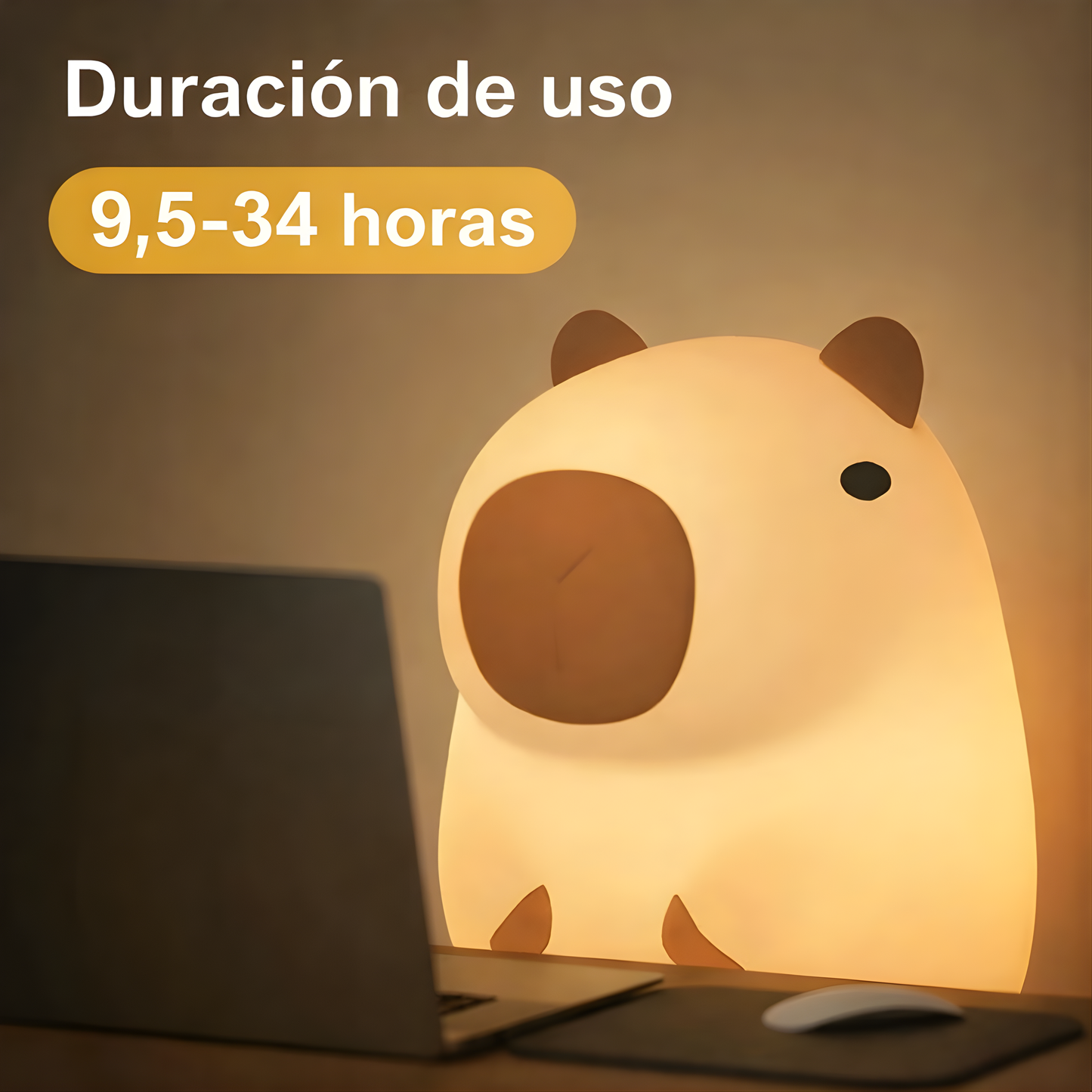 Lámpara Capibara LED Táctil